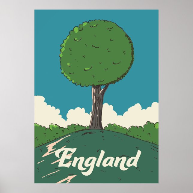Poster de viagens Retro Inglaterra (Frente)