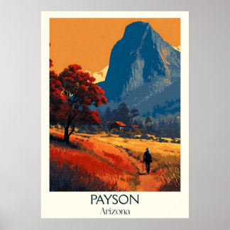 Poster de viagens RetroArizona do Payson | Vintage