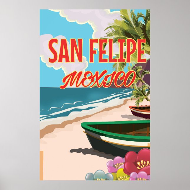 Poster de viagens San Felipe Beach Mexico (Frente)