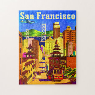 Poster de viagens San Francisco Quebra-cabeça