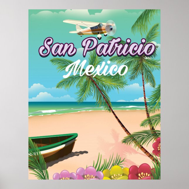 Poster de viagens San Patricio México (Frente)