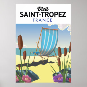 poster de viagens santo Tropez França