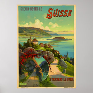 Poster de viagens suiça