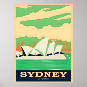 Poster de viagens Sydney da Austrália