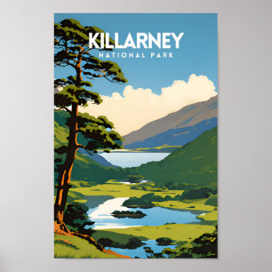 Poster de viagens tradicional do Killarney Nationa
