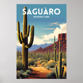 Poster de viagens tradicional do Parque Nacional d