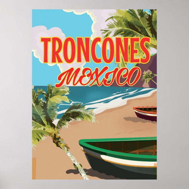 Poster de viagens Troncones Beach Mexico (Frente)