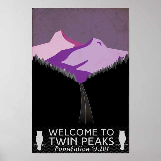 Poster de viagens Twin Peaks (Frente)