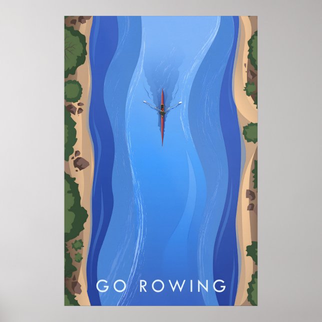 Pôster de Viagens Vá Remar (Frente)
