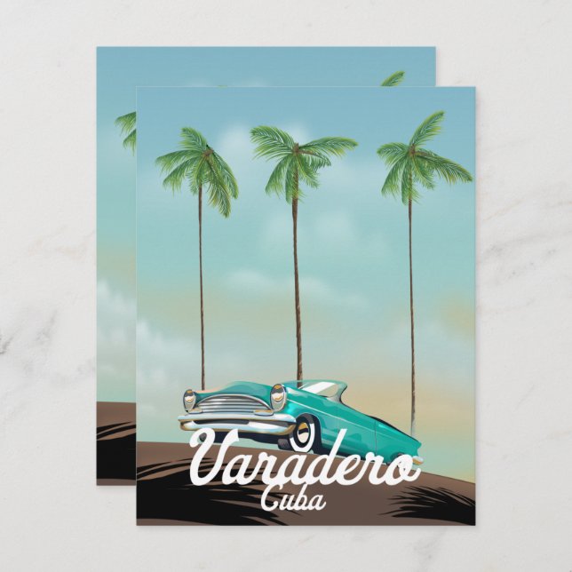 Poster de viagens Varadero Cuba (Frente/Verso)