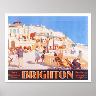 Poster de viagens Vintage Brighton