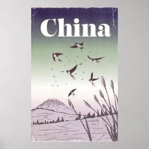 Poster de viagens Vintage China