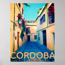 Poster de viagens Vintage Cordoba Espana