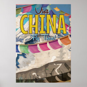 Poster de Viagens vintage da China