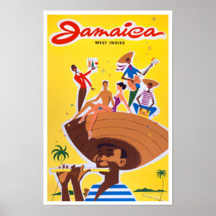 Poster de viagens vintage da Jamaica