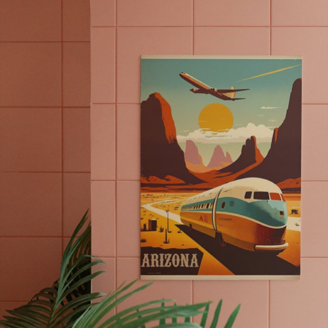 Poster de Viagens vintage de arizona (Criador carregado)