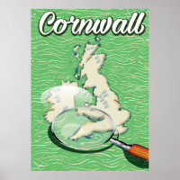 poster de viagens vintage de mapa de parede