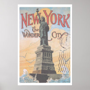Poster de viagens Vintage de Nova York