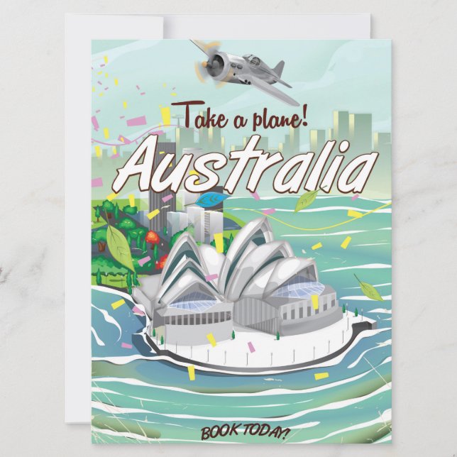 Poster de viagens vintage de Sydney (Frente)
