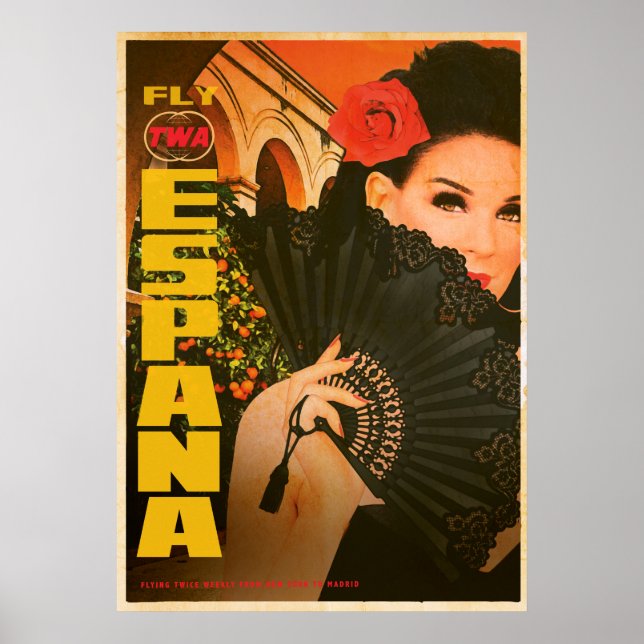 Poster de viagens Vintage Espana (Frente)