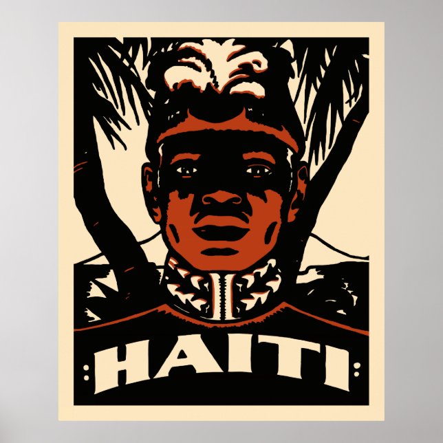 Poster de viagens Vintage Haiti (Frente)
