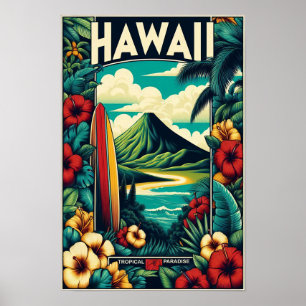 Poster de viagens Vintage Hawaii