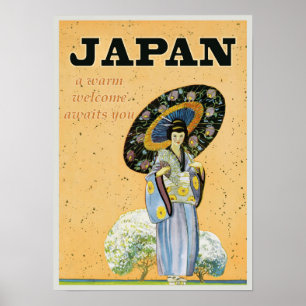 Poster de viagens Vintage Japão