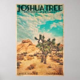 Poster de viagens Vintage Joshua Tree