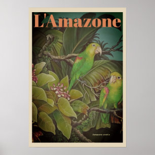 Poster de viagens Vintage L'Amazone