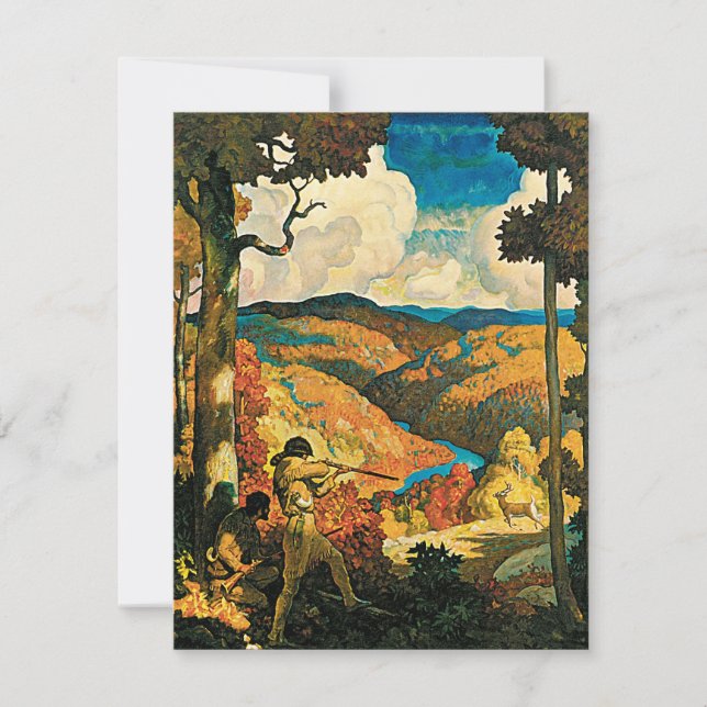 Poster de viagens Vintage NC Wyeth, Antigo Kentuck (Frente)