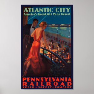Poster de viagens VINTAGE PENNSYLVANIA RAILROAD