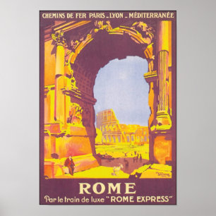 Poster de viagens Vintage Roma