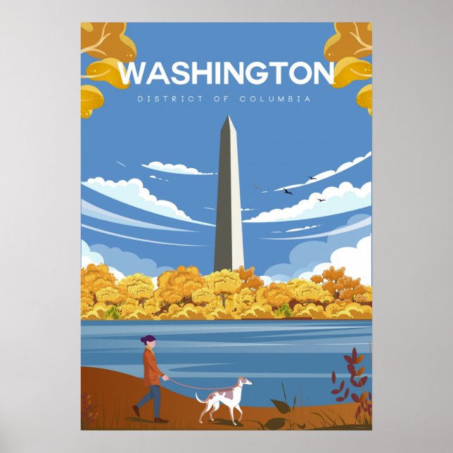 Poster de viagens Washington Dc (Frente)