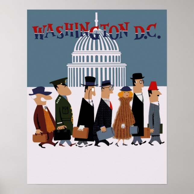 Poster de viagens Washington DC (Frente)