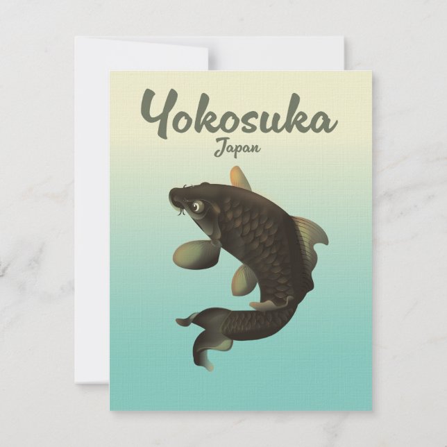 Poster de viagens Yokosuka Japão (Verso)