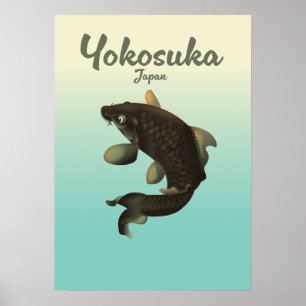 Poster de viagens Yokosuka Japão