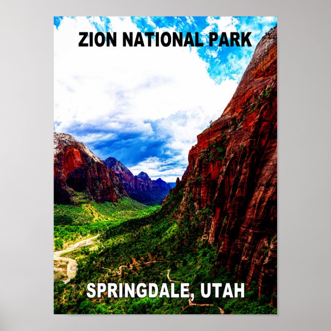 Poster de viagens Zion NP (Frente)