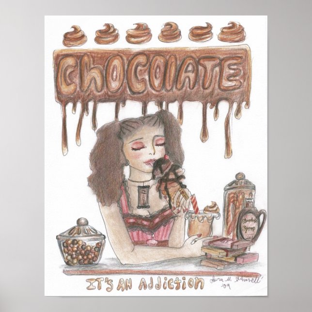 Poster de Vício de chocolate (Frente)
