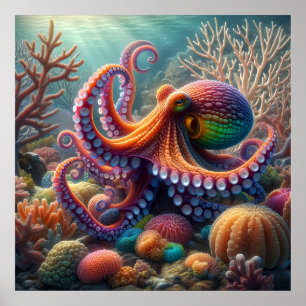 Poster de vida no oceano