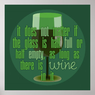 Poster de vidro de vinho