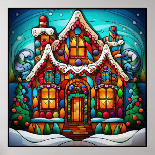 Poster de Vidro Obtido Natal