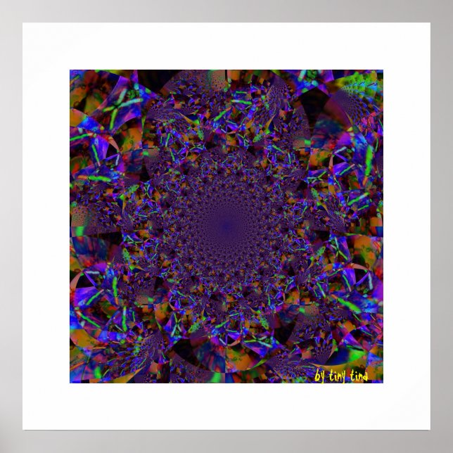 Poster de vidro roxo (Frente)