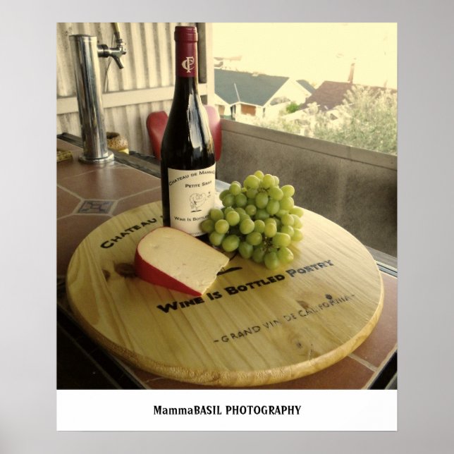 Poster de vinho excelente! (Frente)