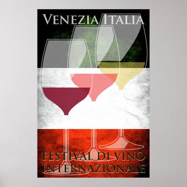 Poster de vinho Itália (Frente)