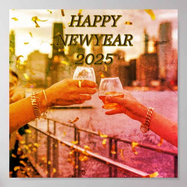 Poster de Vintage brilhante de ano para download (Frente)