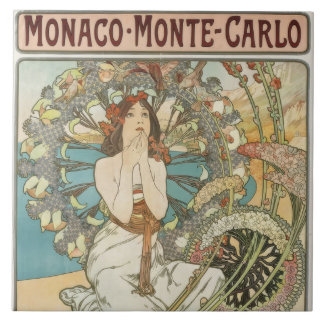 Poster de Vintage Mont-Carlo por Alphonse Mucha