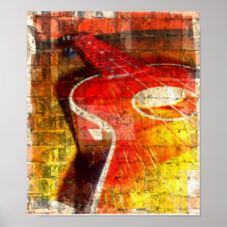Poster de Violão Artístico