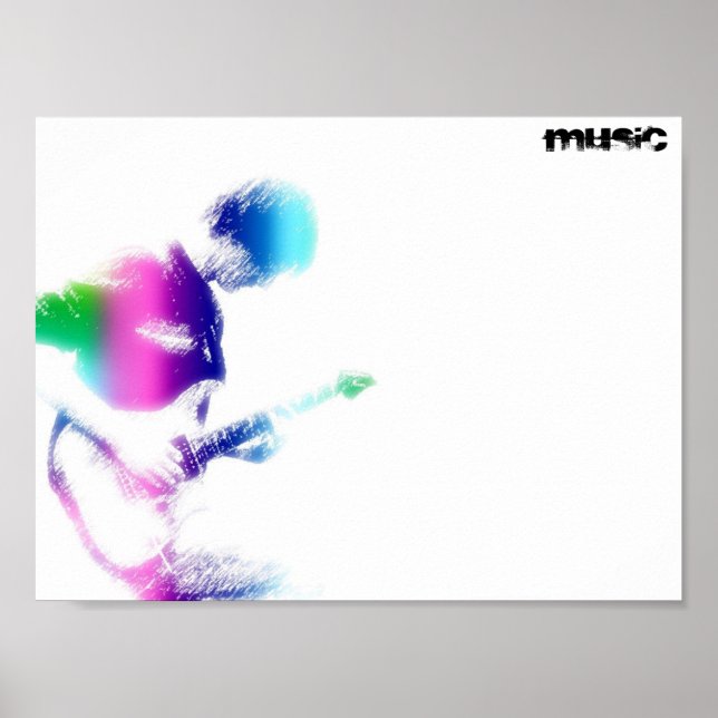 Poster de Violão de Música (Frente)