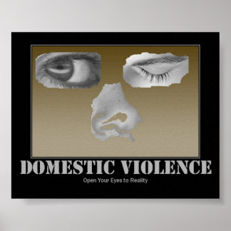 Poster de violência doméstica