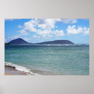 Poster de Vista Cênica da Costa do Havaí